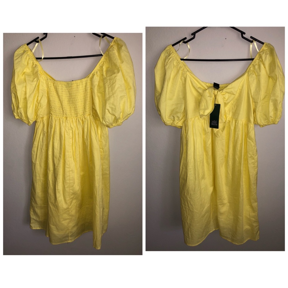 Yellow spring dress